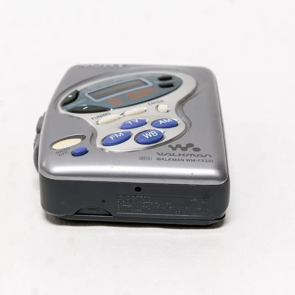 Sony Walkman WM-FX281 AM FM Weather Band Cassette Player Tested Works Clean EUC